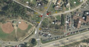 City moving stop signs off Laurel Street, onto Elmhurst Street, Parkview Drive